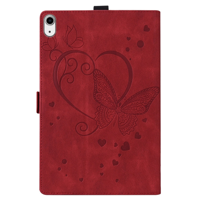 Love Butterfly Pattern Funda de cuero con tapa horizontal y soporte