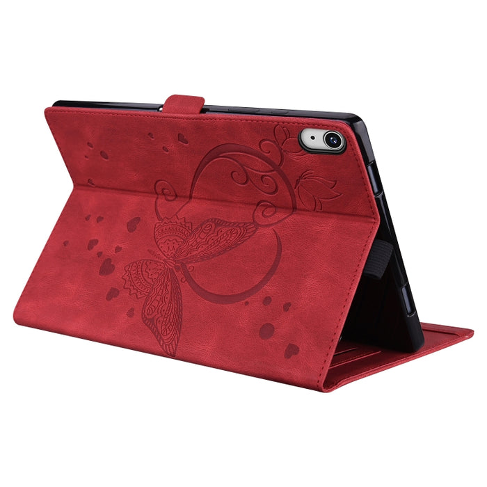 Love Butterfly Pattern Funda de cuero con tapa horizontal y soporte
