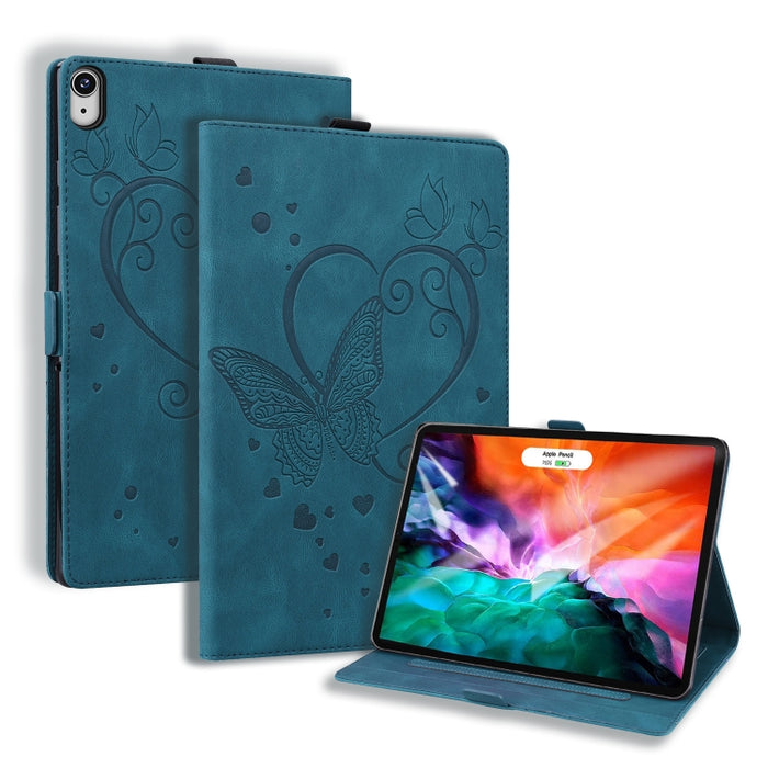 Love Butterfly Pattern Funda de cuero con tapa horizontal y soporte