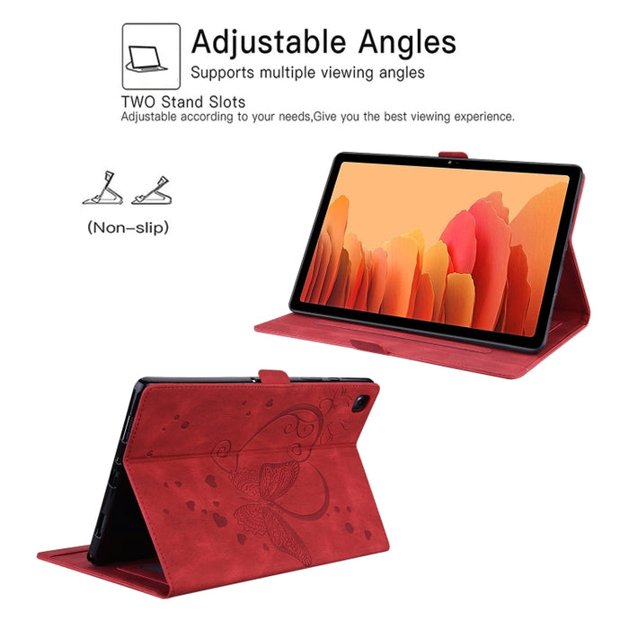 Love Butterfly Pattern Estuche de cuero con tapa horizontal con soporte y función de reposo / despertador, For Xiaomi Pad 5 / Pad 5 Pro