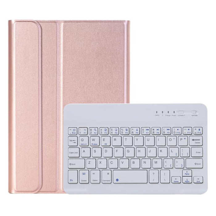 A06B Estuche de cuero con teclado Bluetooth desmontable ultrafino con ranura para bolígrafo y soporte para iPad mini 6