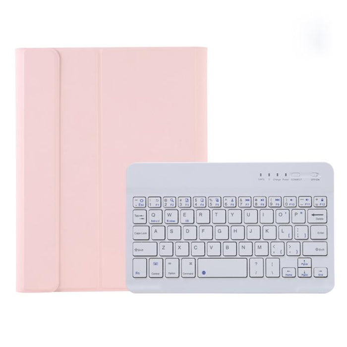A06B Estuche de cuero con teclado Bluetooth desmontable ultrafino con ranura para bolígrafo y soporte para iPad mini 6