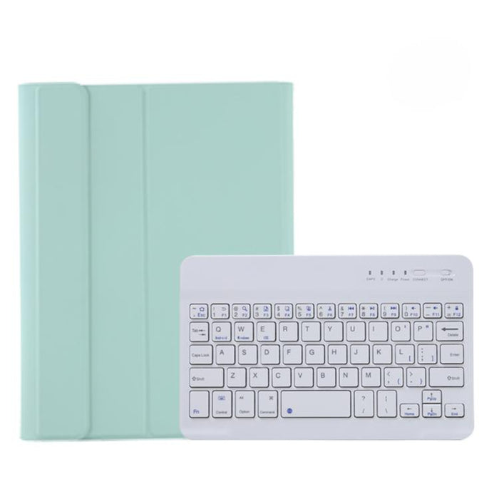 A06B Estuche de cuero con teclado Bluetooth desmontable ultrafino con ranura para bolígrafo y soporte para iPad mini 6
