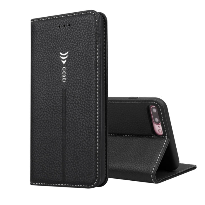Estuche protector con tapa horizontal GEBEI PU + TPU con soporte y ranuras para tarjetas, For iPhone 8 Plus & 7 Plus, For iPhone SE 2020 & 8 & 7
