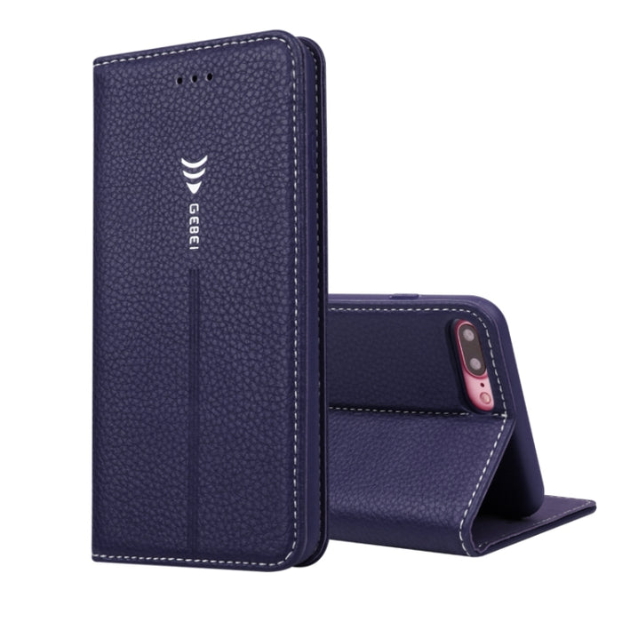 Estuche protector con tapa horizontal GEBEI PU + TPU con soporte y ranuras para tarjetas, For iPhone 8 Plus & 7 Plus, For iPhone SE 2020 & 8 & 7