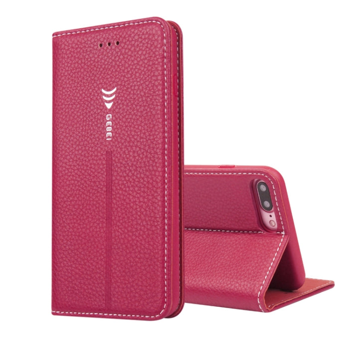 Estuche protector con tapa horizontal GEBEI PU + TPU con soporte y ranuras para tarjetas, For iPhone 8 Plus & 7 Plus, For iPhone SE 2020 & 8 & 7