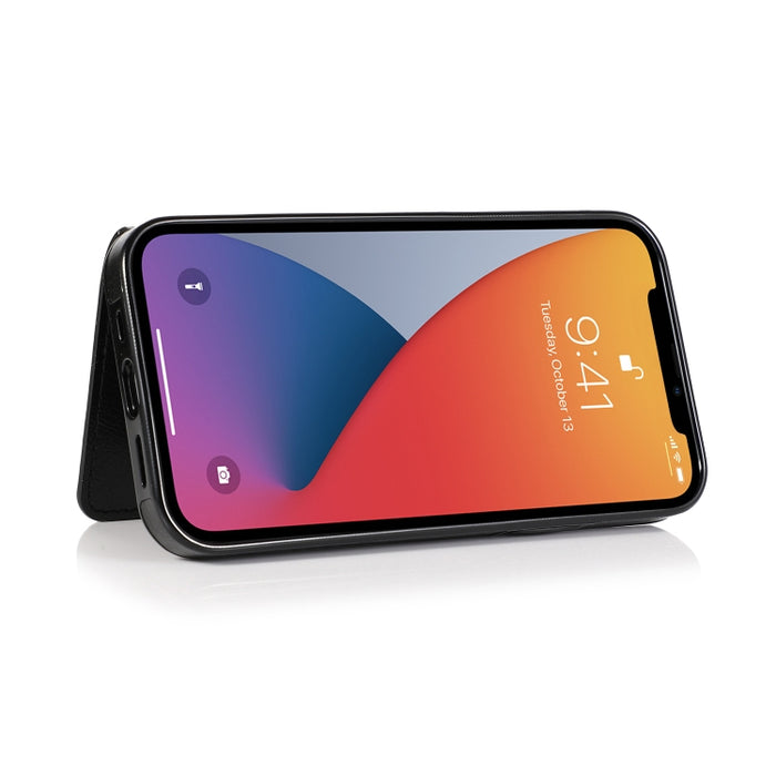 Funda protectora de PU + TPU a prueba de golpes con ranuras para tarjetas y soporte