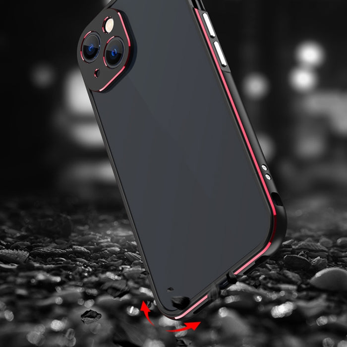 Protector de lente de la serie Aurora + estuche protector con marco de metal, For iPhone 13 mini, For iPhone 13