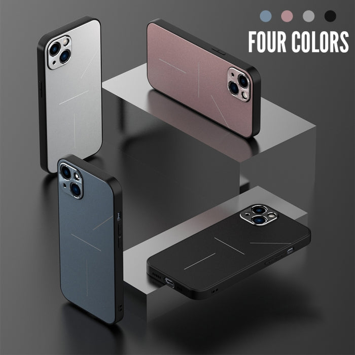 R-JUST RJ-52 Estuche protector a prueba de golpes de TPU de metal estilo 3 líneas