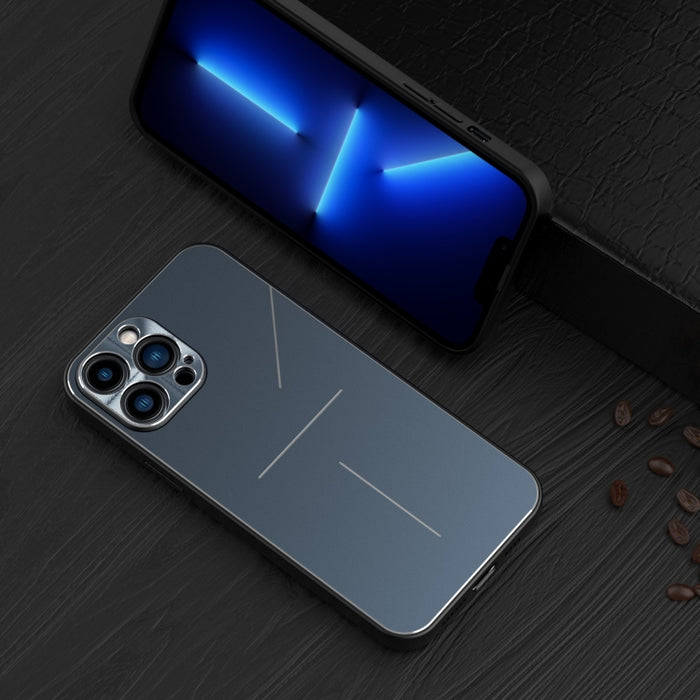 R-JUST RJ-52 Estuche protector a prueba de golpes de TPU de metal estilo 3 líneas