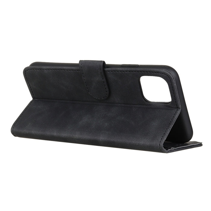 Estuche de cuero con tapa horizontal PU + TPU de textura retro con soporte y ranuras para tarjetas y billetera, For iPhone 11 Pro, For iPhone 11 Pro Max, For iPhone 11