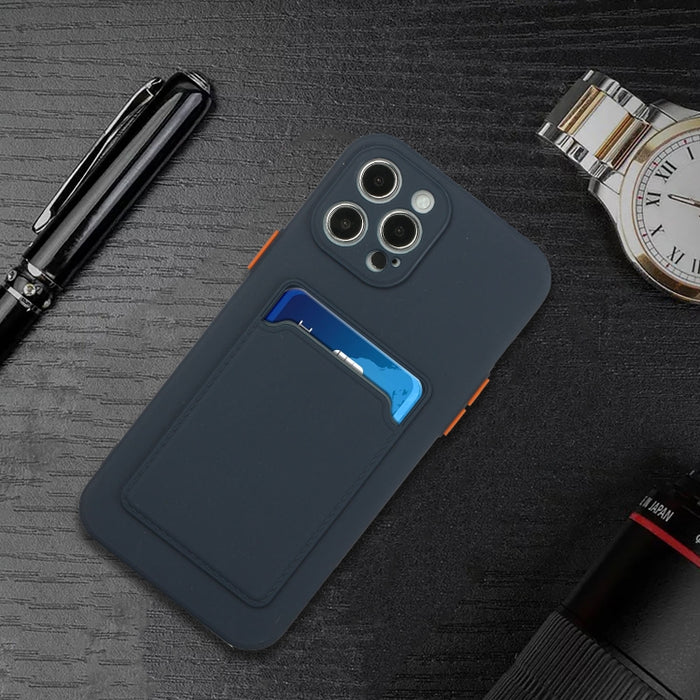 Funda protectora de TPU a prueba de golpes con diseño de ranura para tarjetas