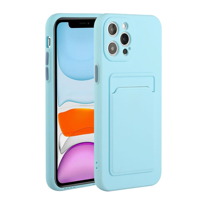 Funda protectora de TPU a prueba de golpes con diseño de ranura para tarjetas