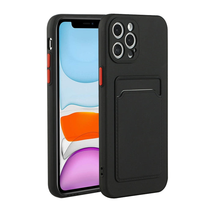Funda protectora de TPU a prueba de golpes con diseño de ranura para tarjetas