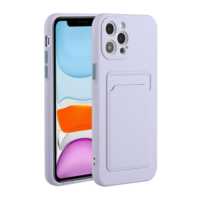 Funda protectora de TPU a prueba de golpes con diseño de ranura para tarjetas