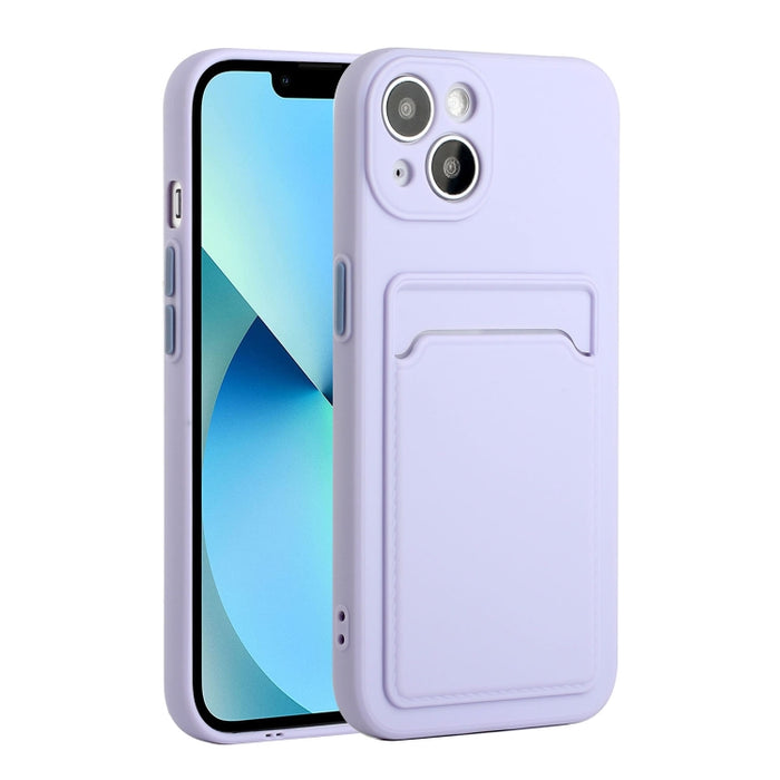 Funda protectora de TPU a prueba de golpes con diseño de ranura para tarjetas