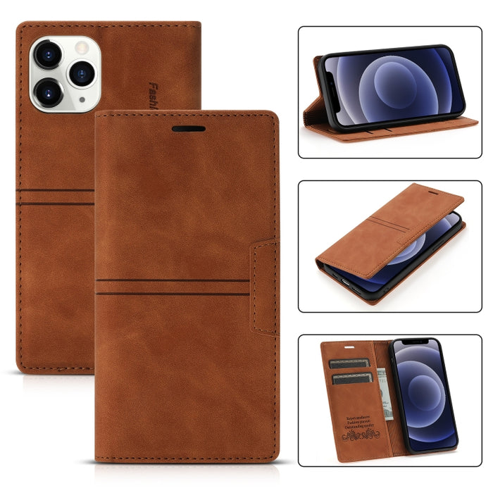 Dream Magnetic Suction Business Funda de cuero de PU con tapa horizontal con soporte, ranura para tarjeta y billetera