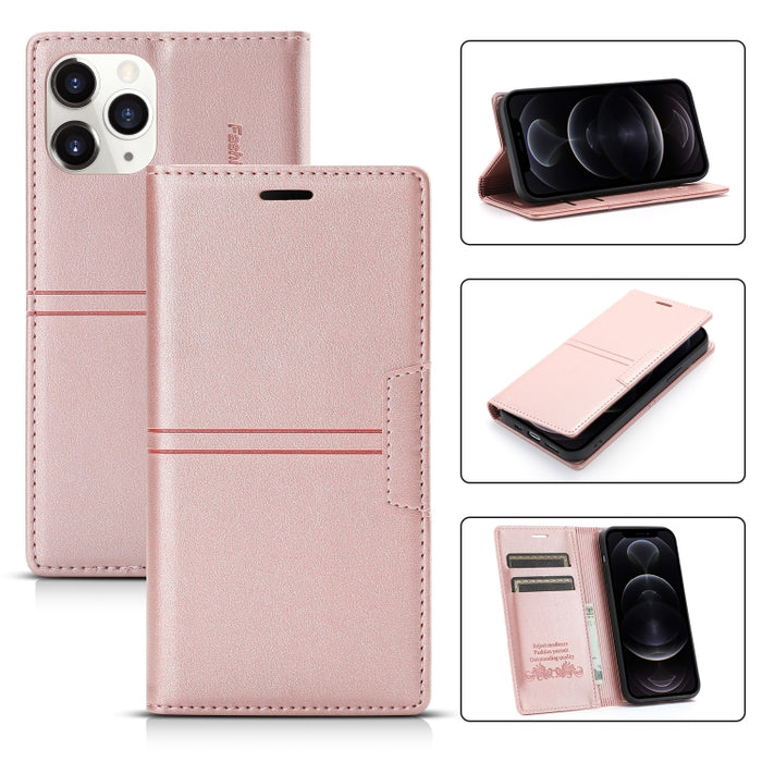 Dream Magnetic Suction Business Funda de cuero de PU con tapa horizontal con soporte, ranura para tarjeta y billetera