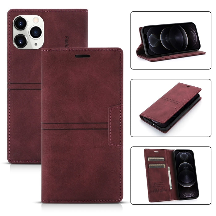 Dream Magnetic Suction Business Funda de cuero de PU con tapa horizontal con soporte, ranura para tarjeta y billetera