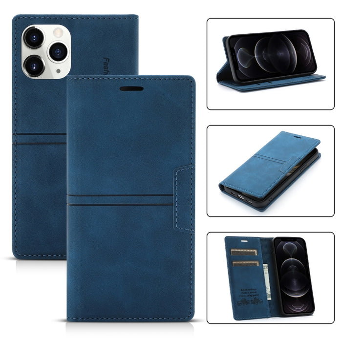 Dream Magnetic Suction Business Funda de cuero de PU con tapa horizontal con soporte, ranura para tarjeta y billetera