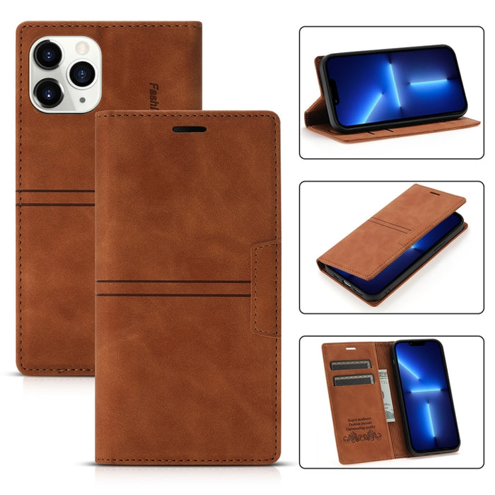Dream Magnetic Suction Business Funda de cuero de PU con tapa horizontal con soporte, ranura para tarjeta y billetera