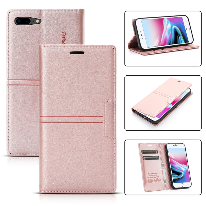 Dream Magnetic Suction Business Funda de cuero de PU con tapa horizontal con soporte, ranura para tarjeta y billetera