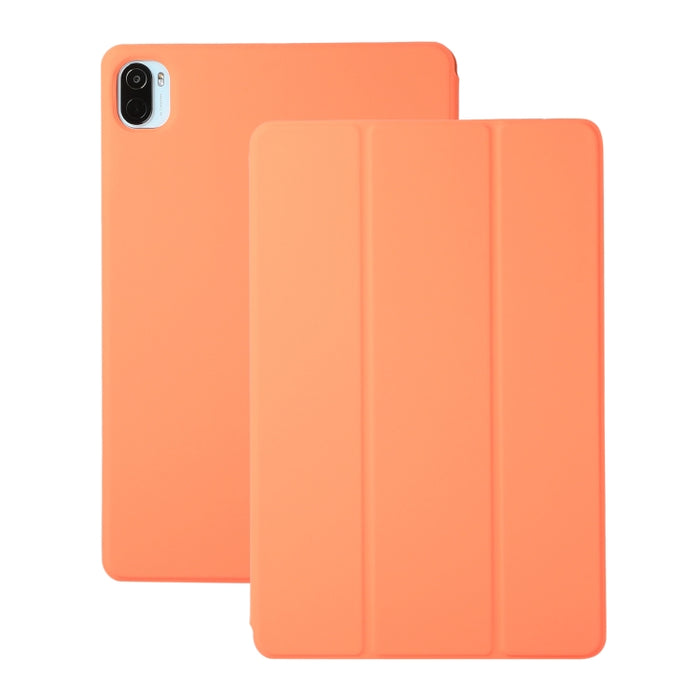 Estuche de cuero con tapa horizontal magnética de color sólido con soporte, For Xiaomi Pad 5 / Pad 5 Pro
