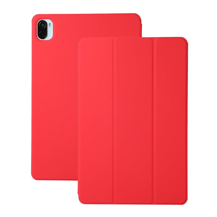 Estuche de cuero con tapa horizontal magnética de color sólido con soporte, For Xiaomi Pad 5 / Pad 5 Pro