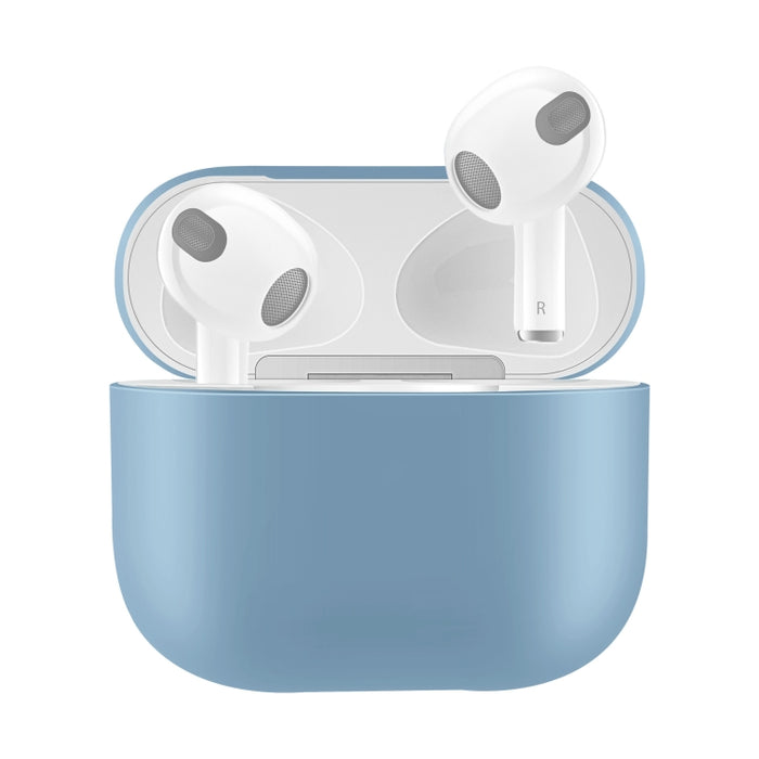Funda protectora de auriculares de silicona de color sólido para AirPods 3