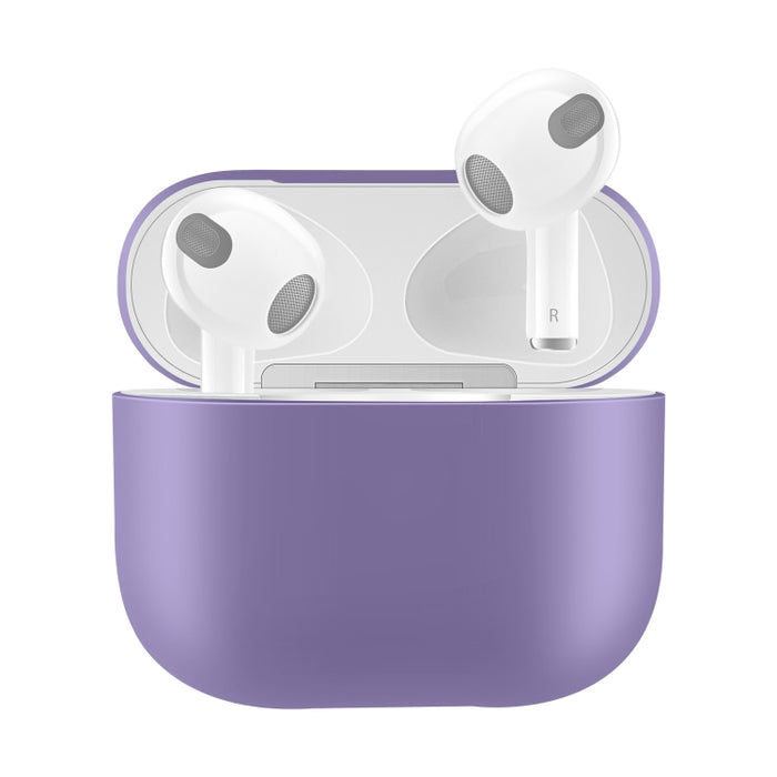 Funda protectora de auriculares de silicona de color sólido para AirPods 3