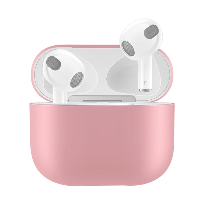 Funda protectora de auriculares de silicona de color sólido para AirPods 3