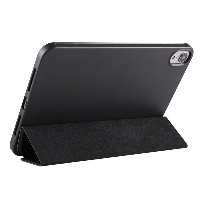 3-plegable Horizontal Flip Honeycomb TPU a prueba de golpes + Funda de cuero PU con soporte