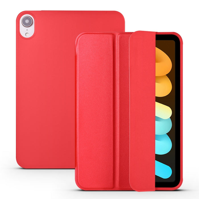 3-plegable Horizontal Flip Honeycomb TPU a prueba de golpes + Funda de cuero PU con soporte