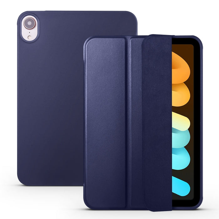3-plegable Horizontal Flip Honeycomb TPU a prueba de golpes + Funda de cuero PU con soporte