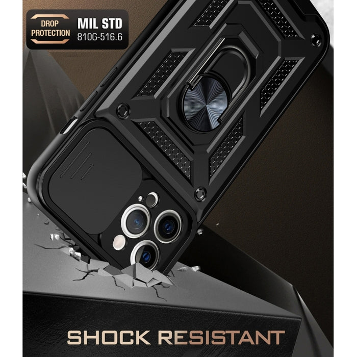 Diseño de cubierta de cámara deslizante Funda protectora de TPU + PC con orificio preciso
