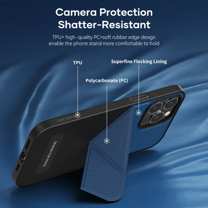 Funda protectora a prueba de golpes ROCK Element Plus TPU + PC con soporte plegable