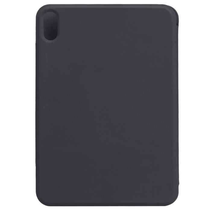 Estuche de cuero para tableta de PU magnético sin hebilla con clip de doble cara ultrafino con tapa horizontal con soporte de tres pliegues y función de reposo / activación