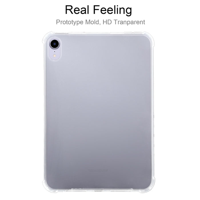Funda de tableta de TPU transparente a prueba de golpes de cuatro esquinas de 3 mm