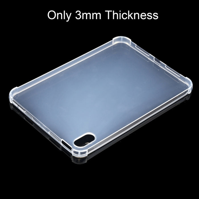 Funda de tableta de TPU transparente a prueba de golpes de cuatro esquinas de 3 mm