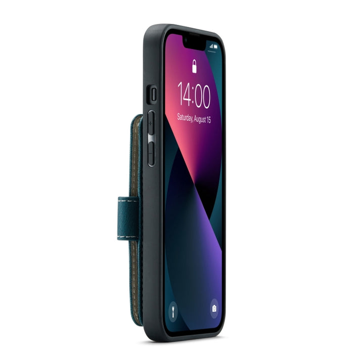 JEEHOOD Estuche protector magnético PU + TPU con cepillo antirrobo con ranura para tarjeta
