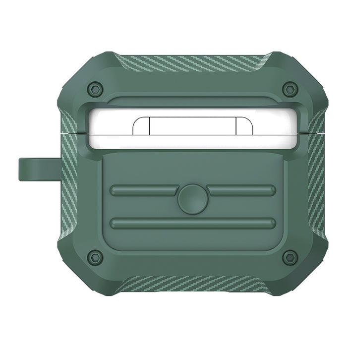 Estuche protector de TPU para equipaje de fibra de carbono a prueba de golpes para auriculares inalámbricos