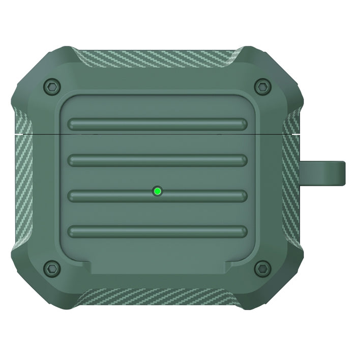 Estuche protector de TPU para equipaje de fibra de carbono a prueba de golpes para auriculares inalámbricos