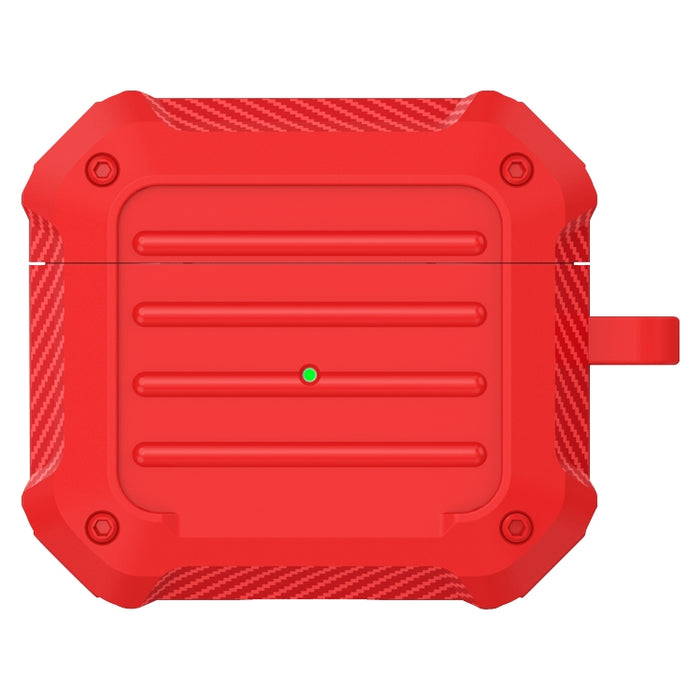Estuche protector de TPU para equipaje de fibra de carbono a prueba de golpes para auriculares inalámbricos