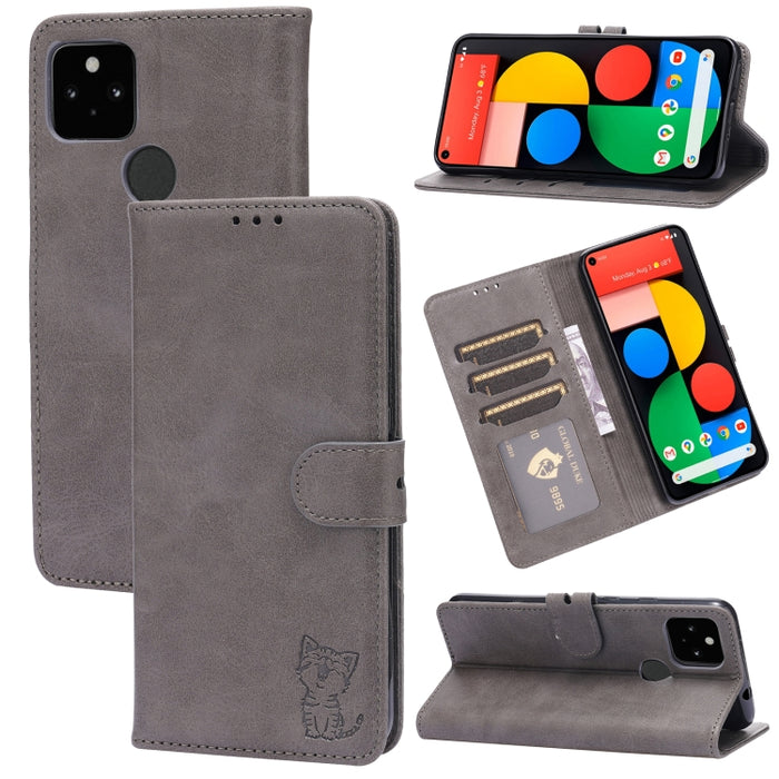 Estuche de cuero con tapa horizontal con patrón de gato feliz en relieve con soporte y ranuras para tarjetas y billetera, For Xiaomi Redmi Note 10 Pro 5G, For Xiaomi Redmi 10, For Xiaomi Mi 11, For Xiaomi Mi 11T, For Xiaomi Mi 11 Ultra                 ...
