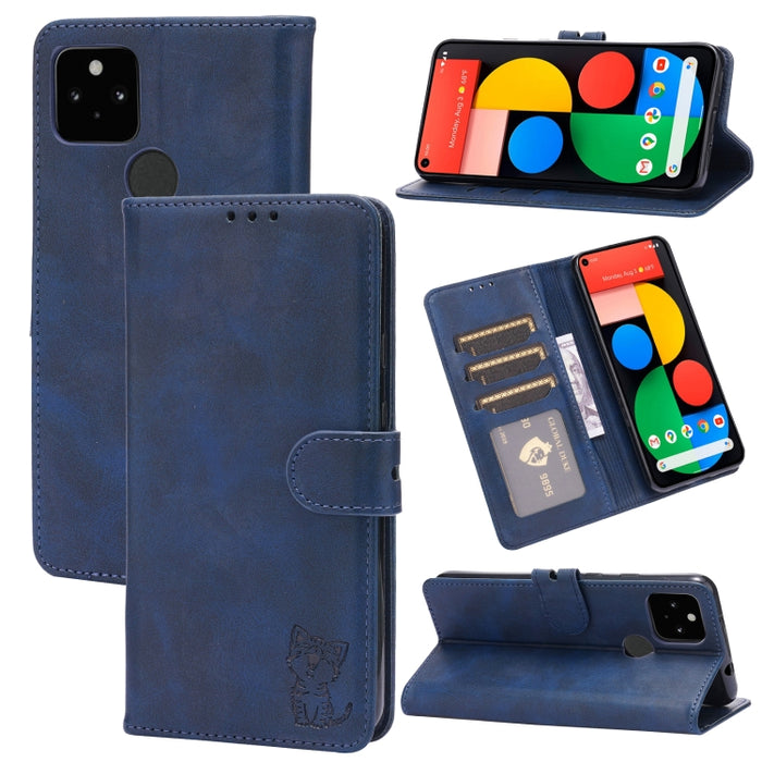 Estuche de cuero con tapa horizontal con patrón de gato feliz en relieve con soporte y ranuras para tarjetas y billetera, For Xiaomi Redmi Note 10 Pro 5G, For Xiaomi Redmi 10, For Xiaomi Mi 11, For Xiaomi Mi 11T, For Xiaomi Mi 11 Ultra                 ...