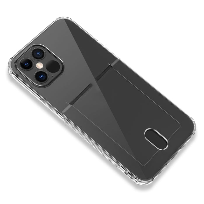Funda protectora transparente de TPU con ranuras para tarjetas, For iPhone 13