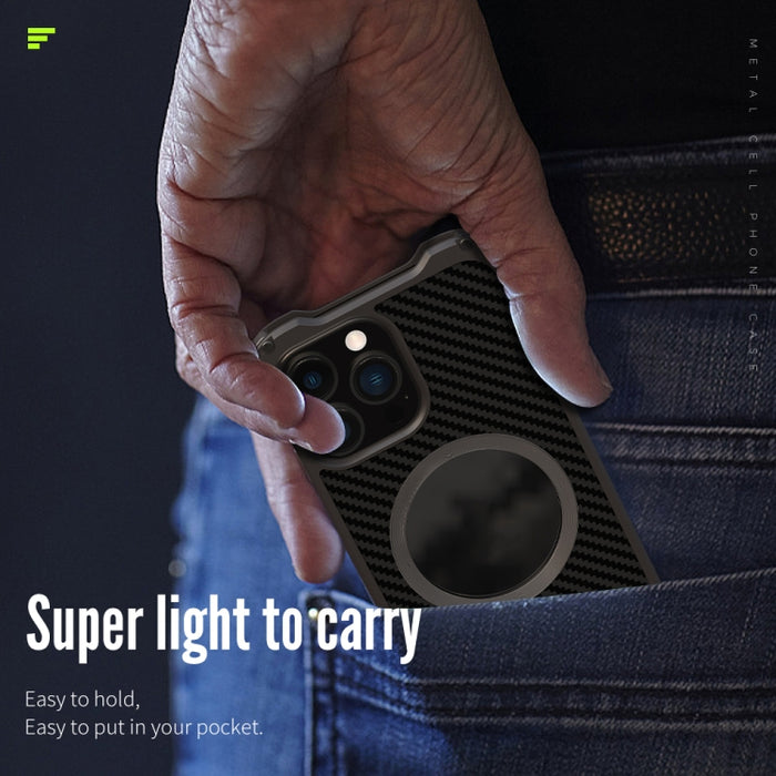 Estuche protector de metal hueco a prueba de golpes R-JUST RJ51
