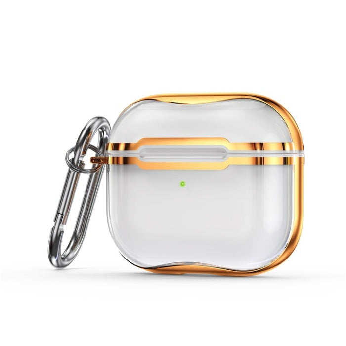 Marco de galvanoplastia + Estuche protector de auriculares de TPU transparente con gancho