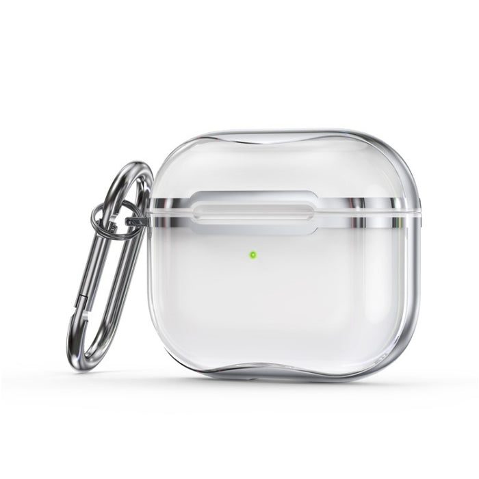 Marco de galvanoplastia + Estuche protector de auriculares de TPU transparente con gancho