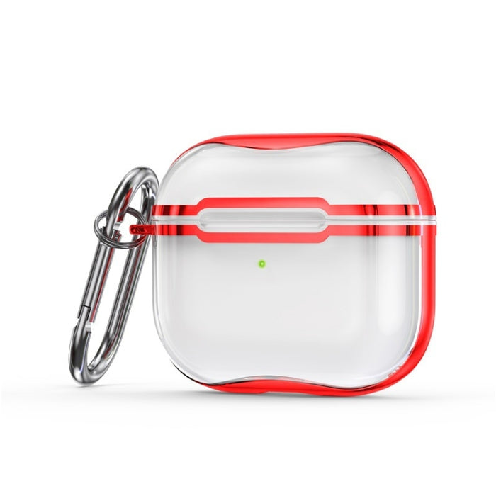 Marco de galvanoplastia + Estuche protector de auriculares de TPU transparente con gancho